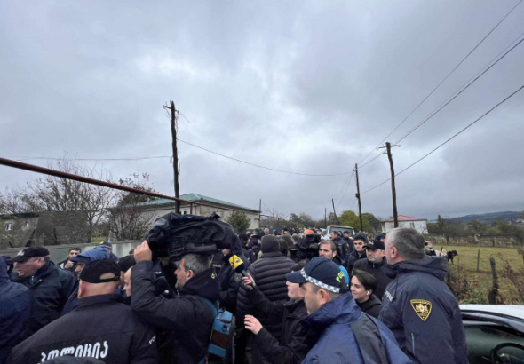 „ნაციონალური მოძრაობის“ წევრების ჭორვილაში ჩასვლას ხმაური და დაპირისპირება მოჰყვა