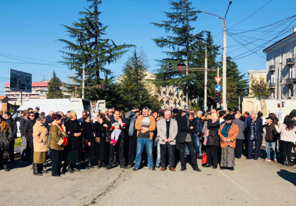 სამტრედიაში პარტია 'ევროპული საქართველო" 150– მდე ადამიანმა დატოვა