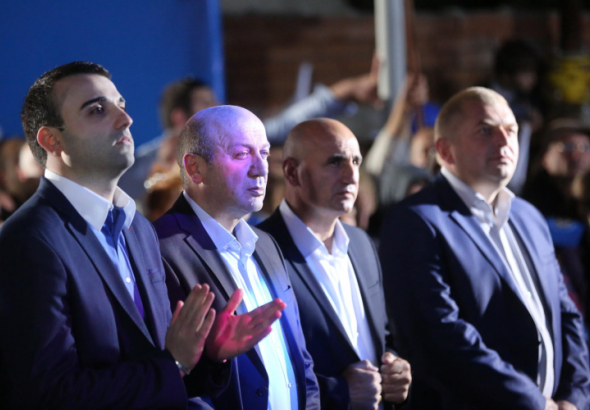 გიორგი კვირიკაშვილმა გორში შიდა ქართლის რეგიონის მერობის კანდიდატები წარადგინა (R)