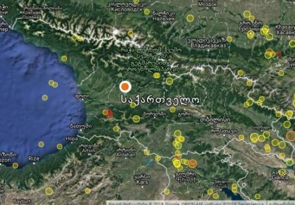 ქუთაისში 4,3 მაგნიტუდის სიმძლავრის მიწისძვრა მოხდა
