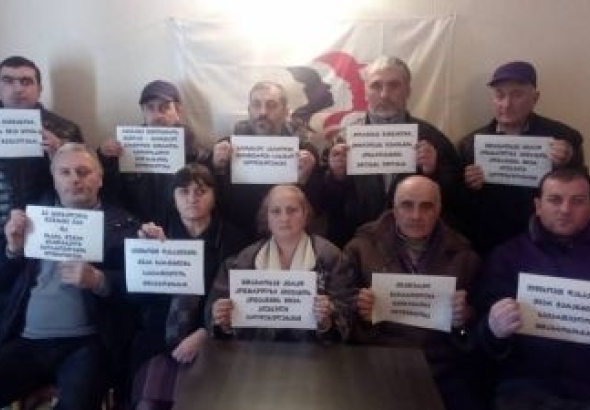 მაღაროელთა საპროტესტო აქცია - "მთელი ჭიათურა პარალიზდება"