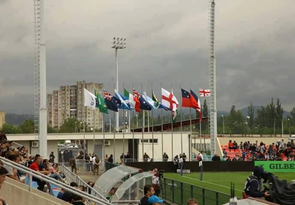 ქუთაისში რაგბის ჩემპიონატზე საქართველოს მცირე ზომის  დროშის აღმართვით კანონი დაირღვა 
