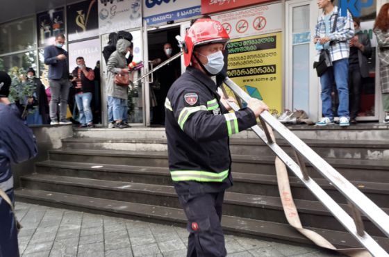 "ქარვასლაში" ხანძარი ლიკვიდირებულია