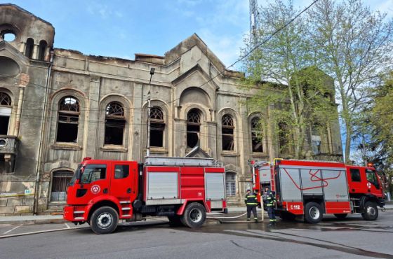 ქუთაისში, ფოსტის შენობას 5 დღეში მეორედ გაუჩნდა ცეცხლი