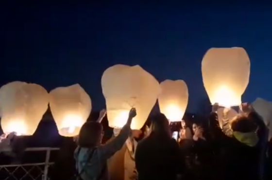 ფრანები და უსასრულობის სიმბოლო - თავისუფლებისთვის დაღუპულთა ხსოვნის აქცია ქუთაისში