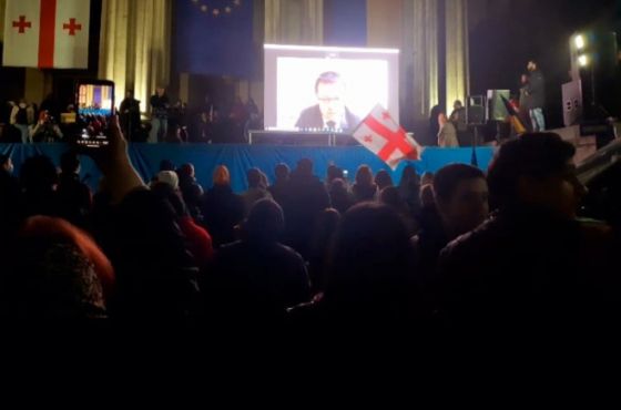 "თქვენ ხართ შეუდარებლები" - უკრაინის საელჩოს წარმომადგენლის მიმართვა ქუთაისში აქციის მონაწილეებს 