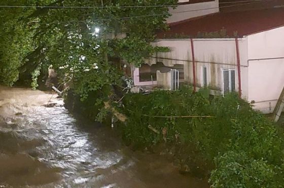 ხარაგაულში ძლიერმა წვიმამ პრობლემები შექმნა