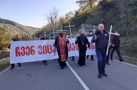 „გუბერნატორმა გადაგვაგდო“ – ნამახვანჰესის საპროტესტო აქციაზე ზვიად შალამბერიძე არ ჩავიდა