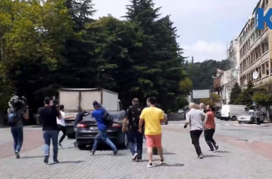 ხმაური და დაპირისპირება გრიგოლ ვაშაძის ბრიფინგზე ქუთაისში 