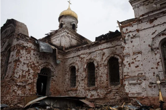 "რუსულმა არტილერიამ  უკრაინაში 113 ეკლესია გაანადგურა"