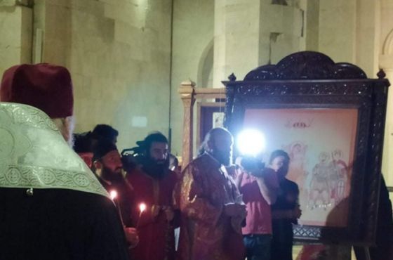 ოკუპირებული აფხაზეთიდან დაბრუნებული ღვთისმშობლის ხატი ბაგრატის ტაძარში დააბრძანეს
