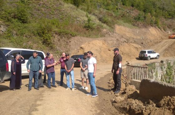 მოსახლეობა  ნამოხვანჰესის მშენებლობის მოსამზადებელ სამუშაოებს აპროტესტებს 