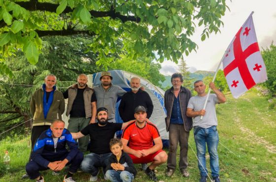 რიონის ხეობის მცველებმა კიდევ ერთი სამორიგეო კარავი გაშალეს