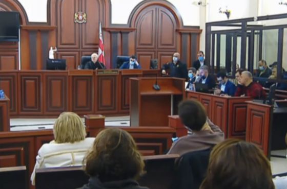 მიხეილ სააკაშვილის სასამართლო პროცესი მიმდინარეობს