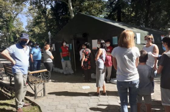 ქუთაისში კორონავირუსზე უფასო  ტესტირება 300-ზე მეტმა ადამიანმა ჩაიტარა