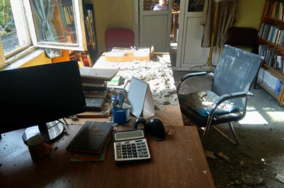 ქუთაისის საჯარო ბიბლიოთეკაში ჭერის ნაწილი ჩამოიშალა 