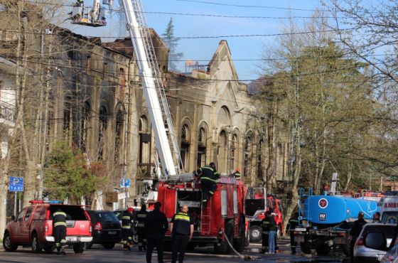 ქუთაისში, საქართველოს ფოსტის შენობაში, ხანძარი იყო