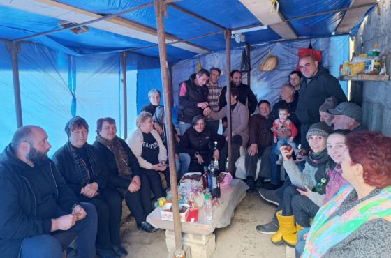 "2027 წლამდეც რომ დაგვჭირდეს აქ დგომა, ვიდგებით, არ დავიღლებით"- პროტესტის 58-ე დღე შუქრუთში