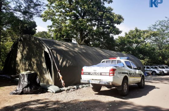 რიონის ხეობაში კარვები პოლიციელებმაც გაშალეს