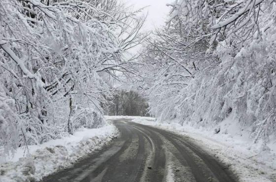 თოვის გამო საავტომობილო გზებზე შეზღუდვები დაწესდა 