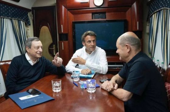 ევროკავშირის სამი დიდი ქვეყნის ლიდერი უკრაინაში ჩავიდა