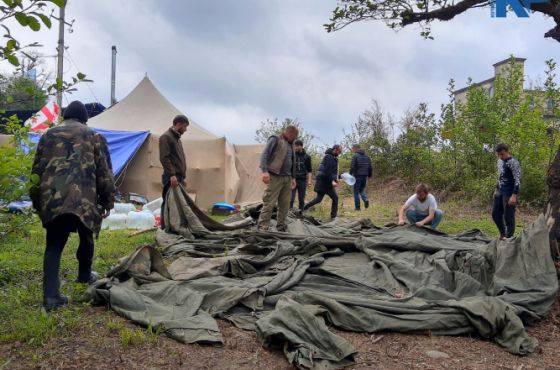 გუმათჰესთან აქტივისტებმა დამატებითი კარავი გაშალეს