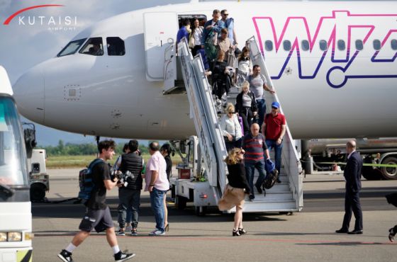 ქუთაისის აეროპორტი, მაისში, რეკორდული რაოდენობის მგზავრსა და რეისებს მოემსახურა