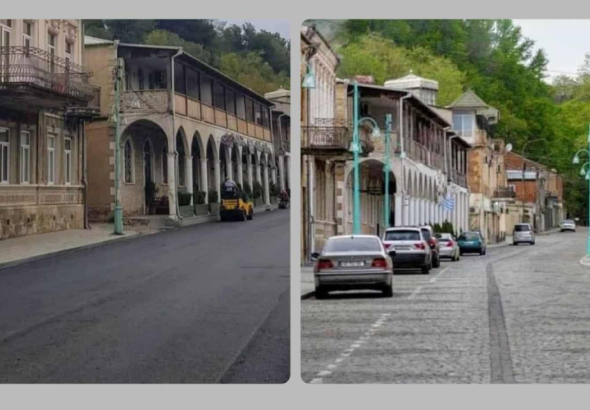 ქუთაისში , გალაკტიონ ტაბიძის ქუჩაზე, სარეაბილიტაციო სამუშაოები
მიმდინარეობს.
