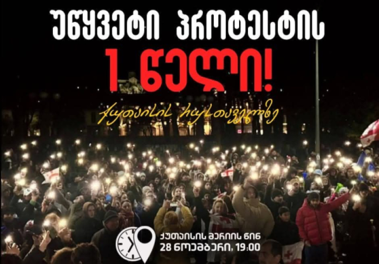 "ერთი წლის თავზე კვლავ შევიკრიბებით, რათა კიდევ ერთხელ დავანახოთ ყველას, რომ ბრძოლა გრძელდება გამარჯვებამდე"