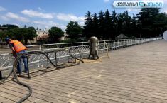თეთრი ხიდის რეკონსტრუქცია  დაიწყო (ფოტო)