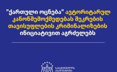 "ოცნება" ავტორიტარულ კანონშემოქმედებას შეკრების თავისუფლების კრიმინალიზების ინიციატივით აგრძელებს"- საია