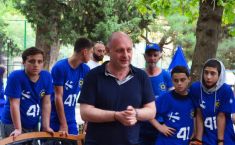 დავით უთმელიძე ბუდაპეშტის ქუჩის ამომრჩეველს შეხვდა (R)